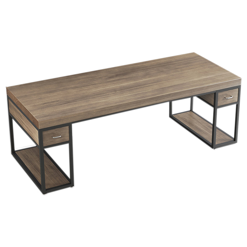 Solid Wood Rectangular Gaming Desk Modern 29.32-inch Tall Computer Desk