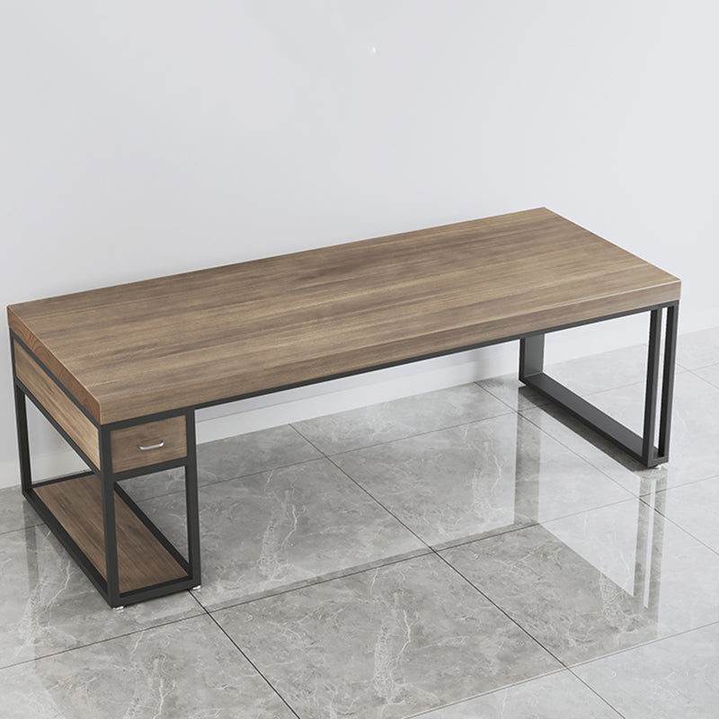 Solid Wood Rectangular Gaming Desk Modern 29.32-inch Tall Computer Desk