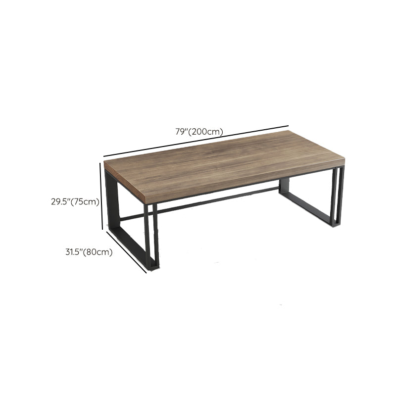 Solid Wood Rectangular Gaming Desk Modern 29.32-inch Tall Computer Desk