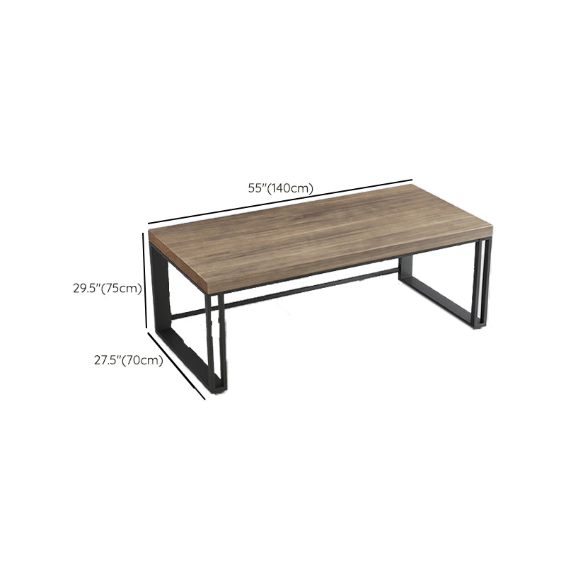 Solid Wood Rectangular Gaming Desk Modern 29.32-inch Tall Computer Desk