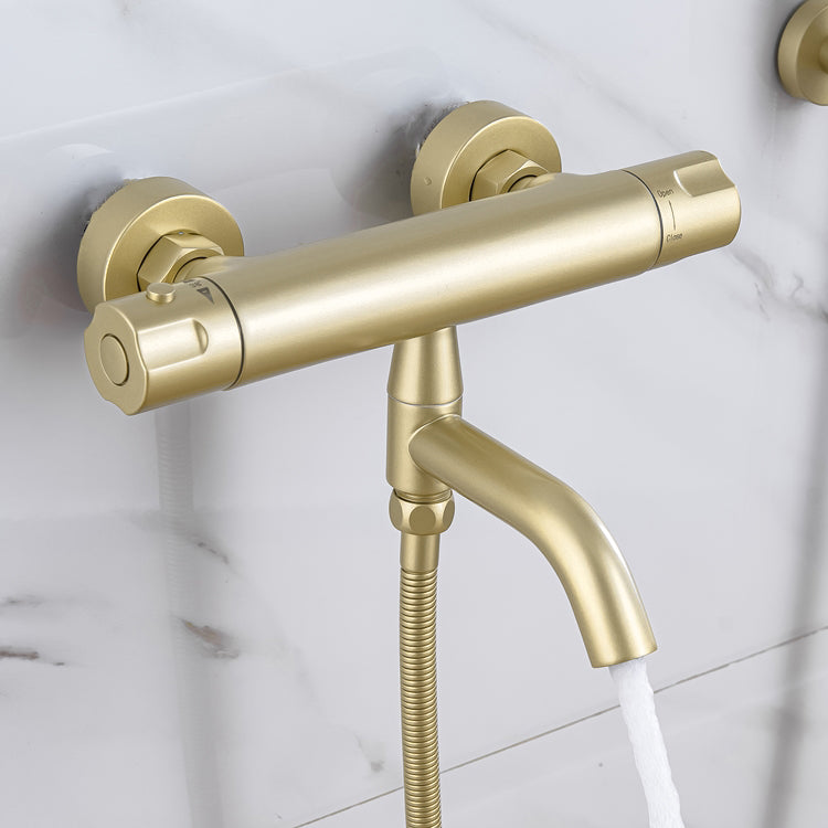 Ultra-Luxury Shower Trim Wall Mounted Included Hand Shower and Faucet