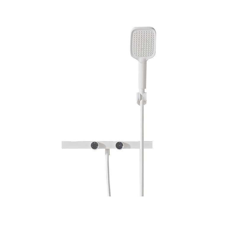 Contemporary Adjustable Spray Pattern Wall Mounted Shower Head Combo