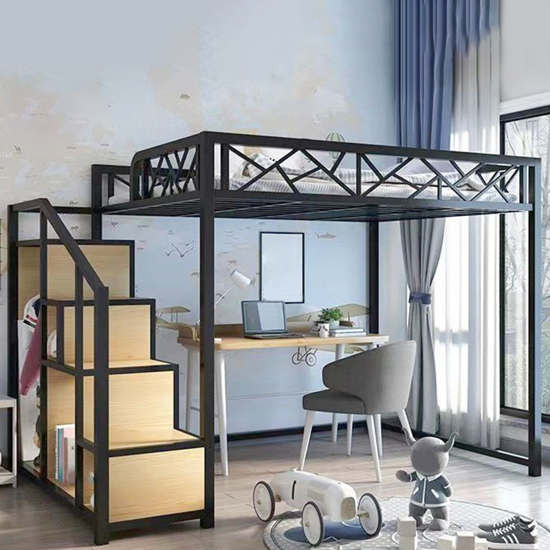 Contemporary No Theme Bunk Bed/Loft Bed in Iron with Guardrails