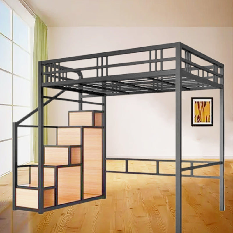 Contemporary No Theme Bunk Bed/Loft Bed in Iron with Guardrails