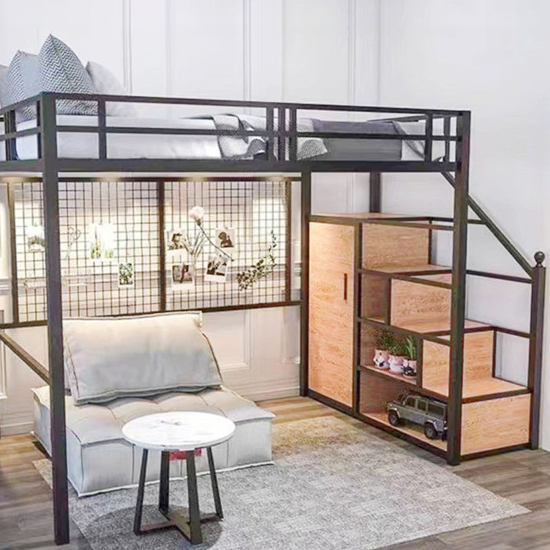 Contemporary No Theme Bunk Bed/Loft Bed in Iron with Guardrails