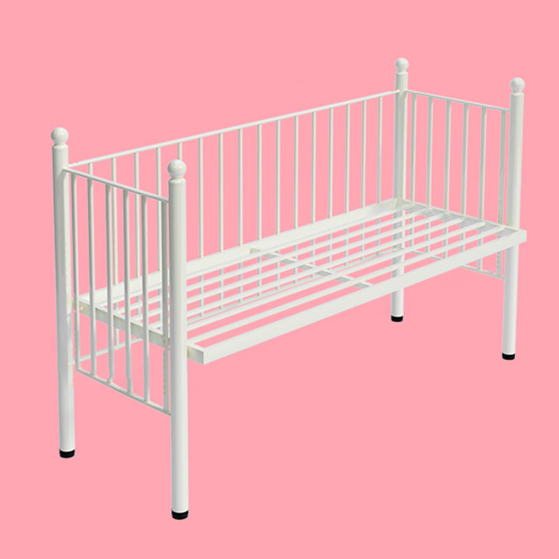 Contemporary Bed Metal No Theme Guardrail Standard Bed with Footboard