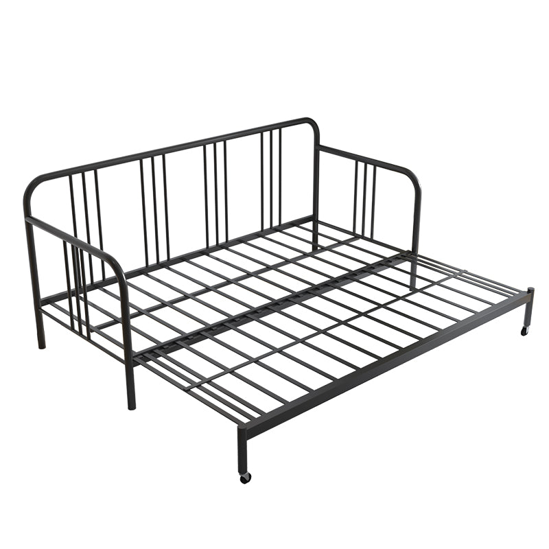 Scandinavian Iron Solid Color Daybed with Slat Headboard Kid Bed