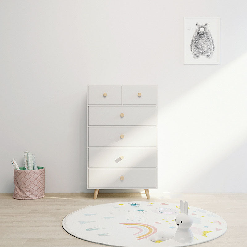 Chest Kids Nightstand Scandinavian Nursery Dresser with 4/5/6 Drawers