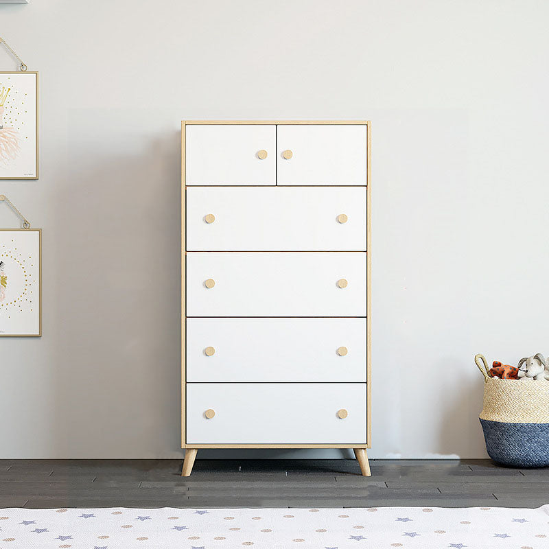 Chest Kids Nightstand Scandinavian Nursery Dresser with 4/5/6 Drawers