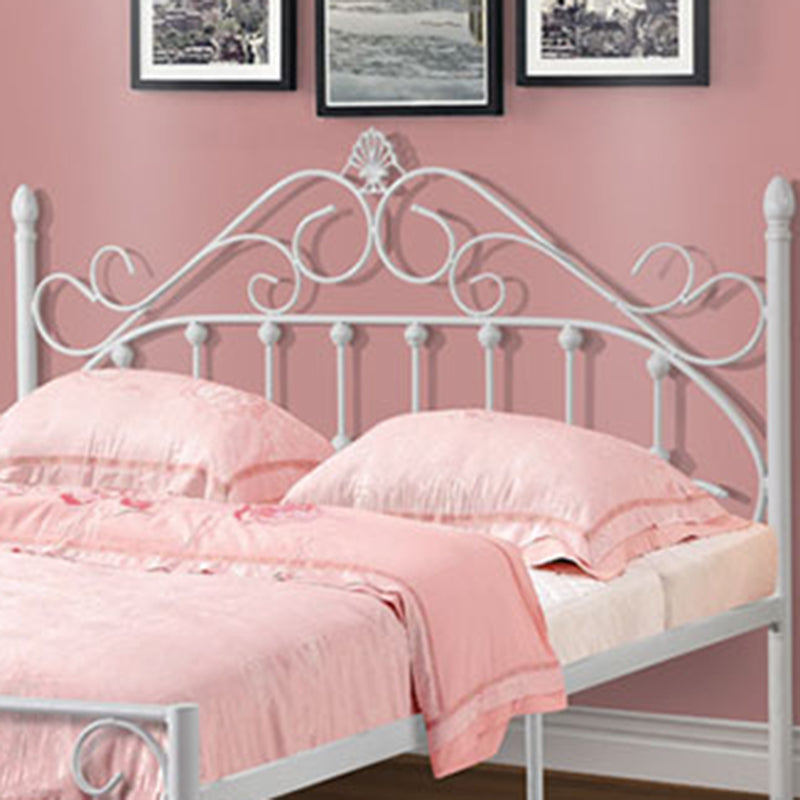 Contemporary Kids Bed Headboard Metal No Theme Standard Bed with Footboard