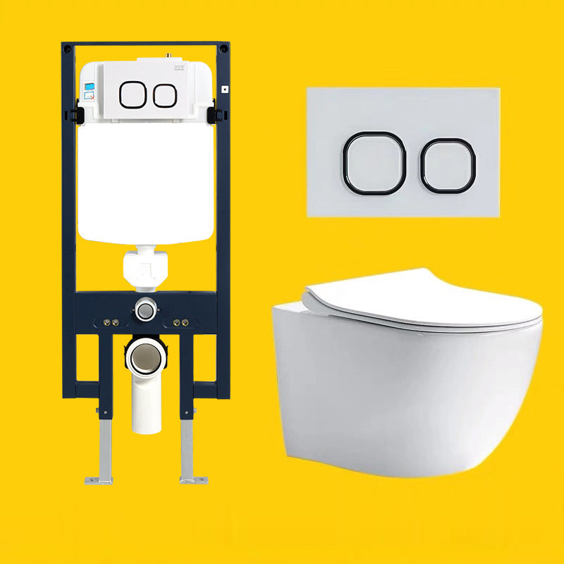 Contemporary One Piece Flush Toilet In-Wall Urine Toilet for Bathroom