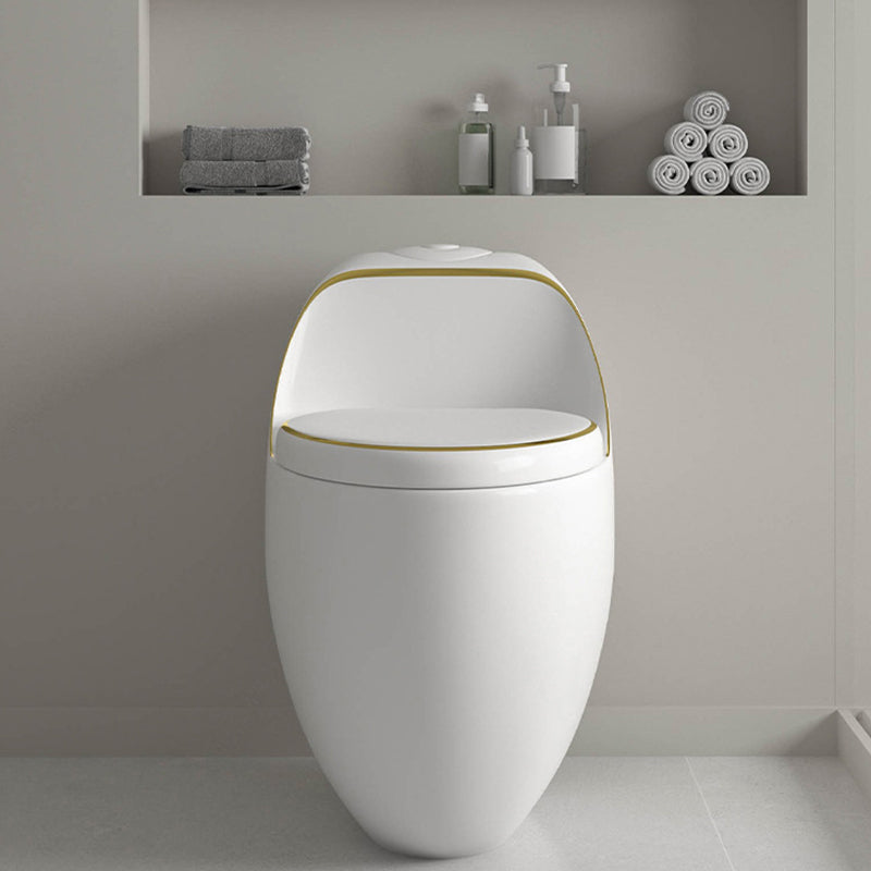 Modern One Piece Flush Toilet Floor Mount Urine Toilet with Seat for Washroom