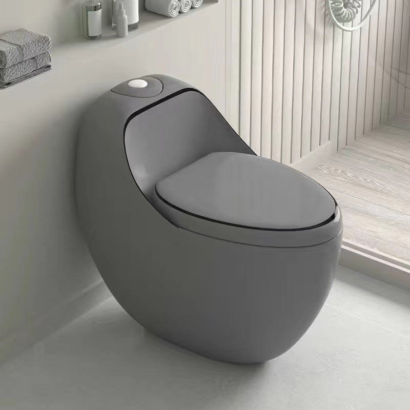 Modern One Piece Flush Toilet Floor Mount Urine Toilet with Seat for Washroom