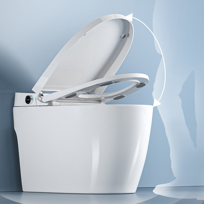 Modern One-Piece Flush Toilet Floor Mount Urine Toilet with Seat for Washroom