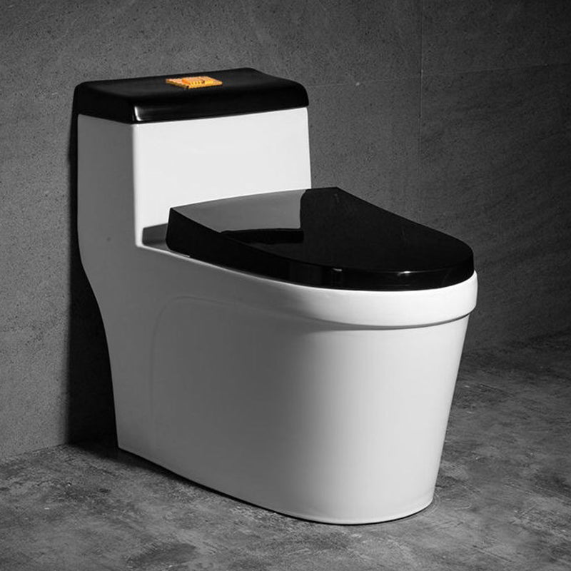 Contemporary One Piece Flush Toilet Floor Mount Urine Toilet with Seat for Washroom