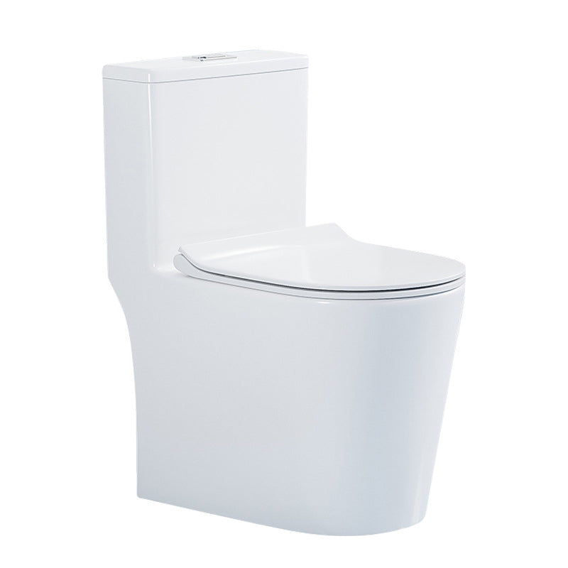 Contemporary 1 Piece Flush Toilet Floor Mounted White Urine Toilet for Washroom