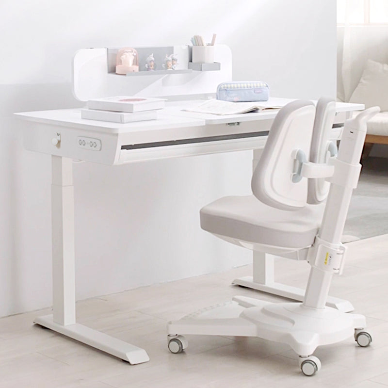 Adjustable Children's Desk with 1 Drawers in Solid Wood Standing Desk