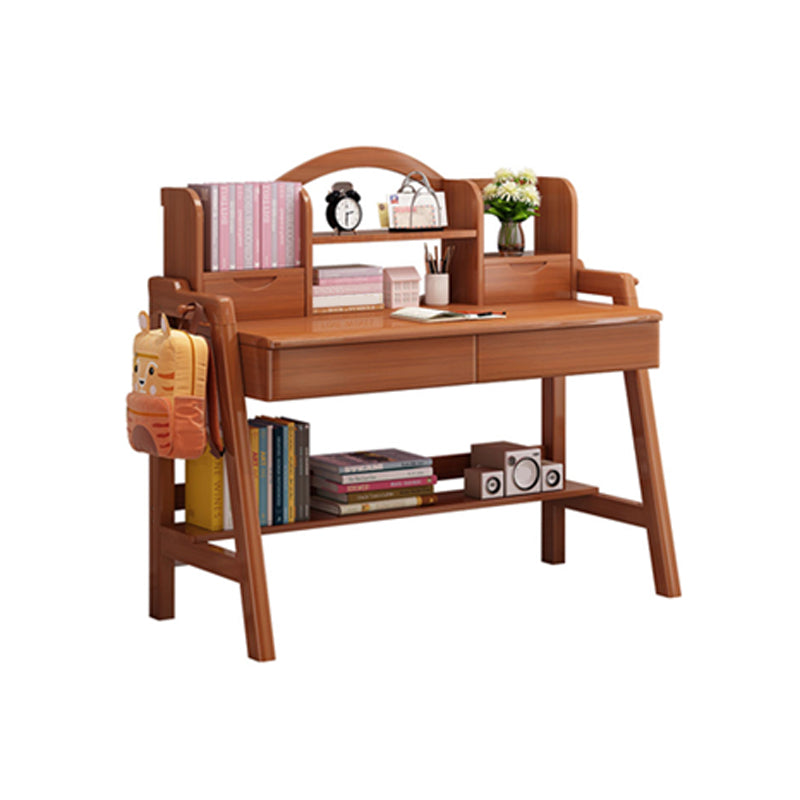 Home Study Desk Multifunctional Lifting with Bookshelf with Storage Drawer