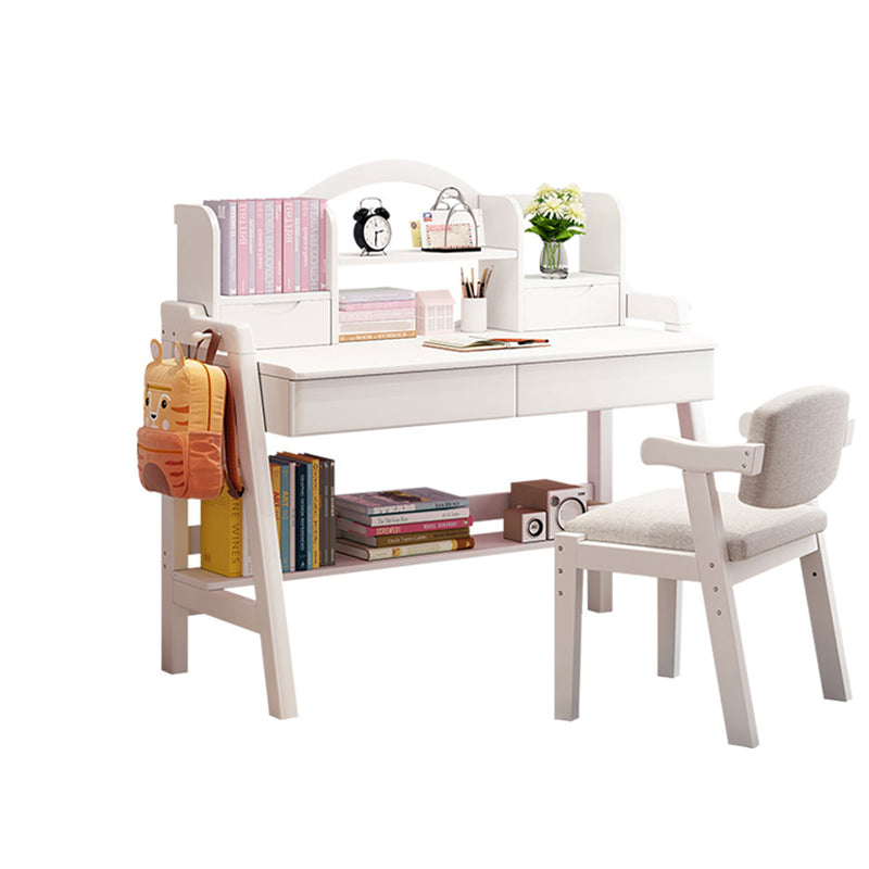 Home Study Desk Multifunctional Lifting with Bookshelf with Storage Drawer