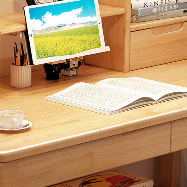 Home Study Desk Multifunctional Lifting with Bookshelf with Storage Drawer