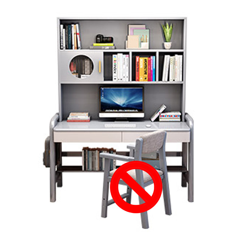 Solid Wood Writing Desk Multifunctional Lifting with Storage Drawer with Bookshelf