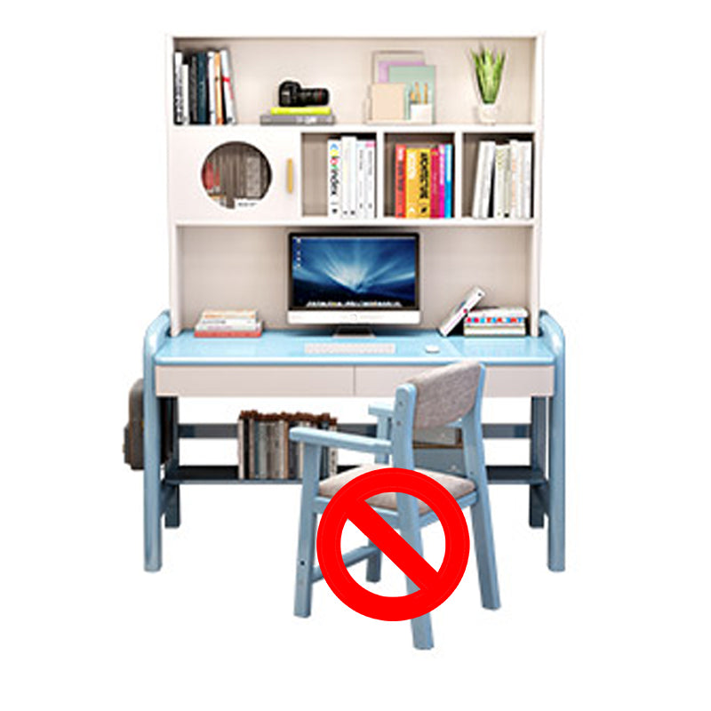 Solid Wood Writing Desk Multifunctional Lifting with Storage Drawer with Bookshelf