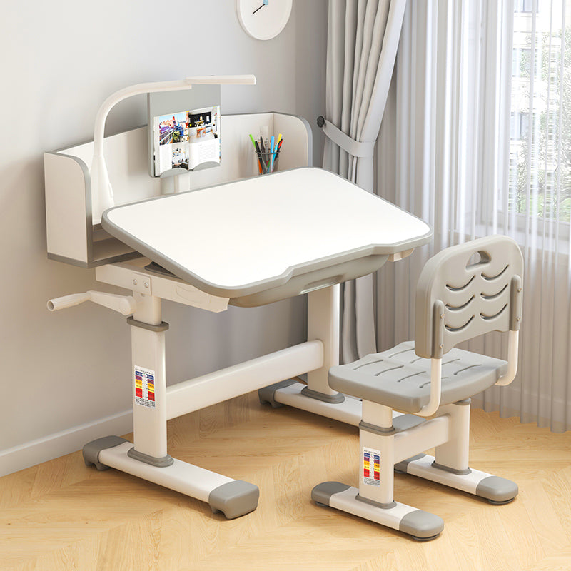 Contemporary Adjustable Children's Desk with 1 Drawer and Hand Crank