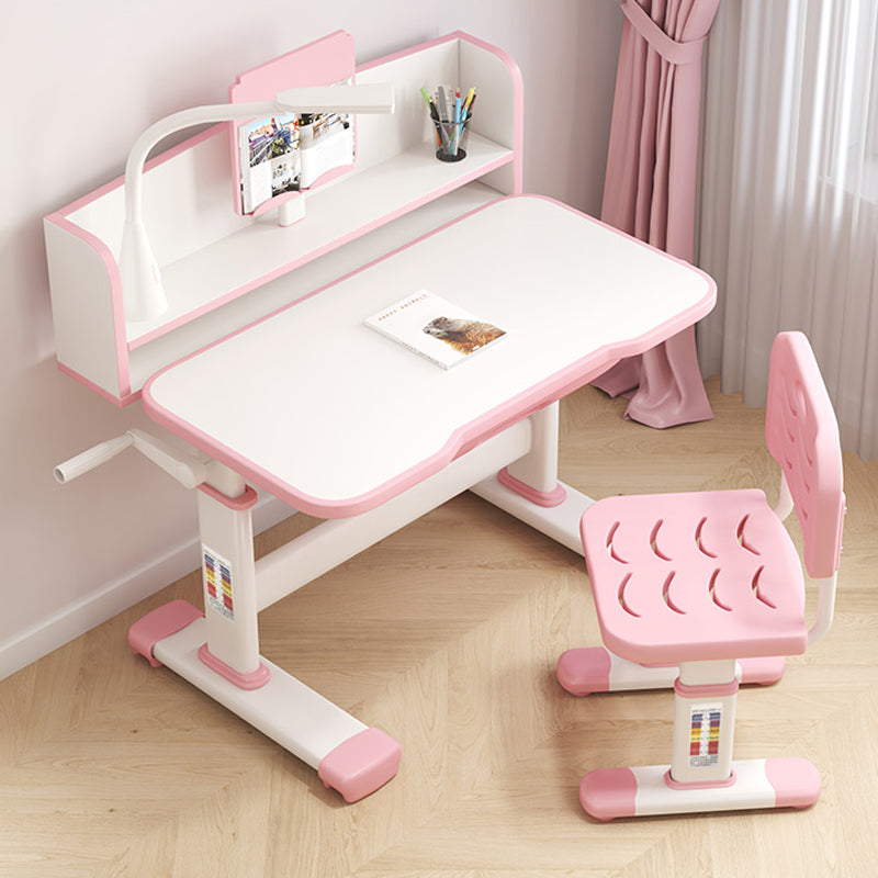 Contemporary Adjustable Children's Desk with 1 Drawer and Hand Crank