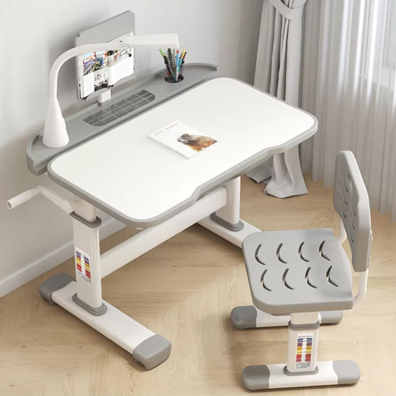 Contemporary Adjustable Children's Desk with 1 Drawer and Hand Crank