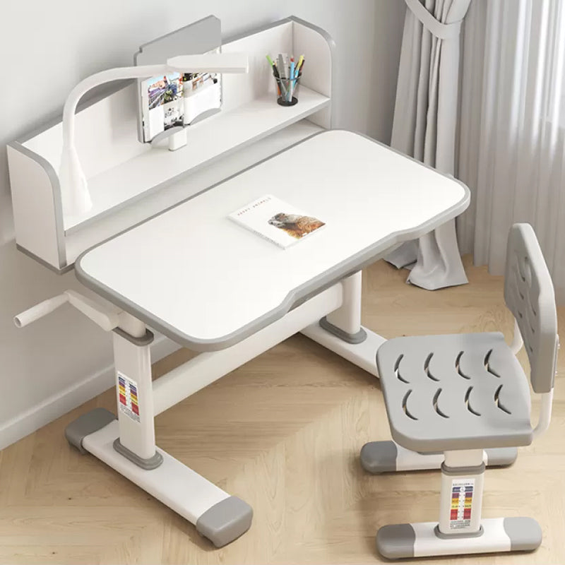 Contemporary Adjustable Children's Desk with 1 Drawer and Hand Crank