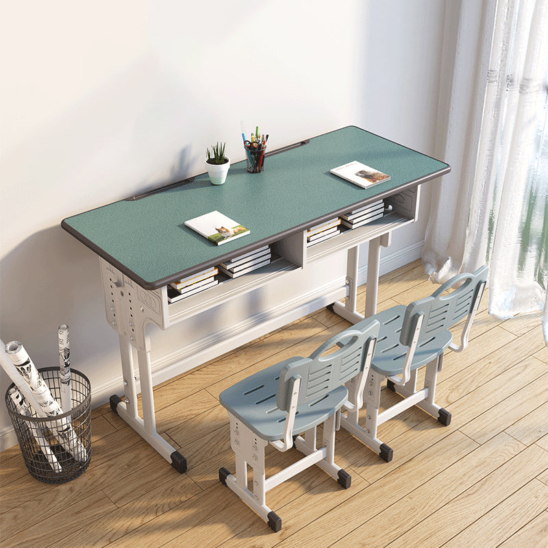 Contemporary Children's Desk with Wooden Top Table and Chairs Set