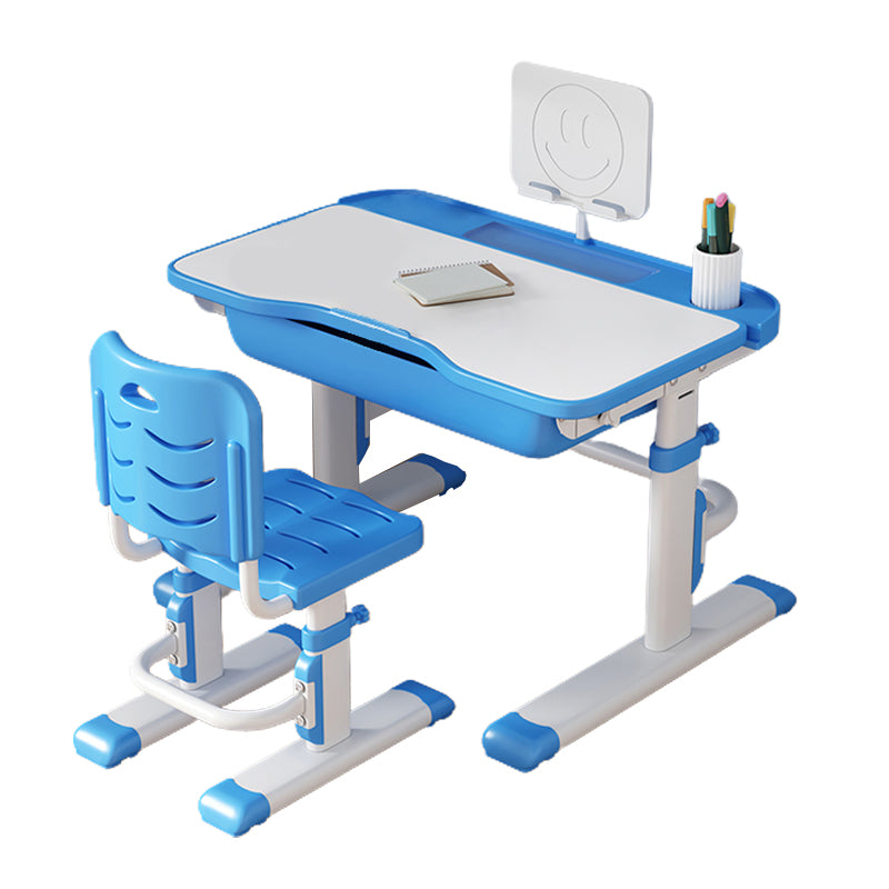 Children's Desk and Chair Set with Storage Drawer Ergonomic Desk