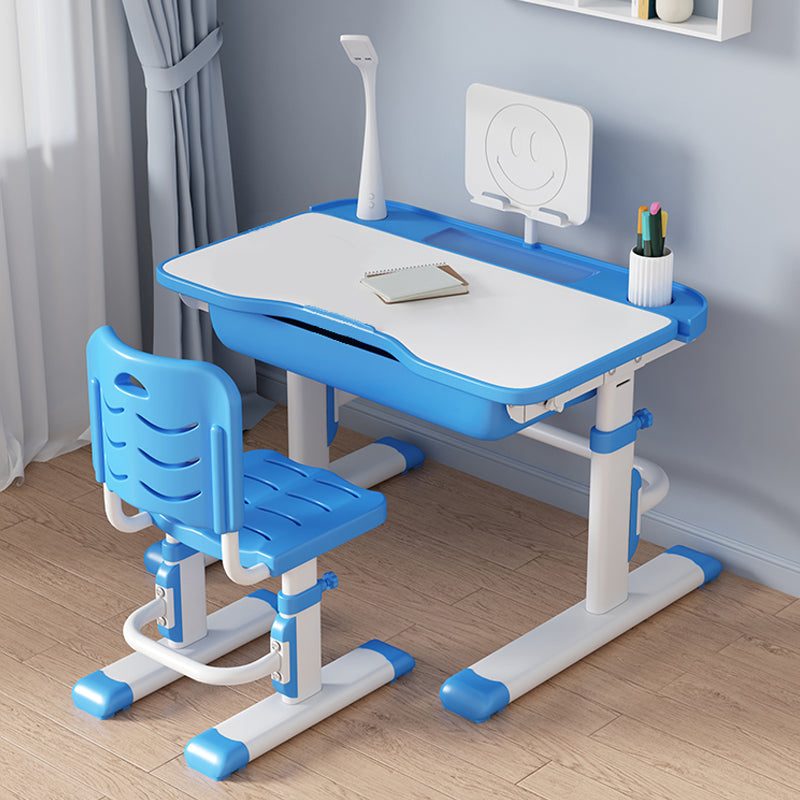 Children's Desk and Chair Set with Storage Drawer Ergonomic Desk