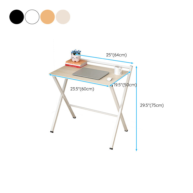 Foldable Home Wood Writing Desk with Storage Shelves Lap Desk Multiple Colors Study Desk