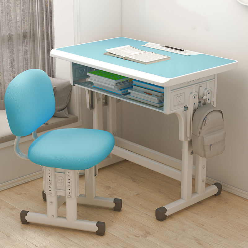 Multifunctional Lifting Study Desk Desk with Hutch and Chair Wooden Student Desk