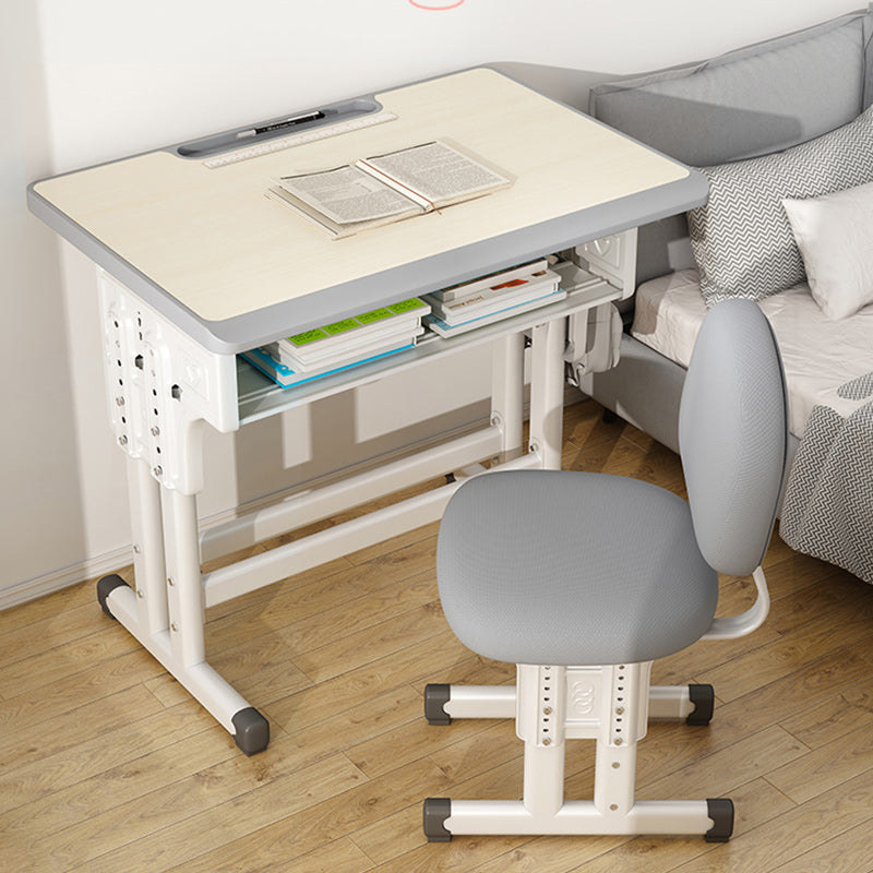 Multifunctional Lifting Study Desk Desk with Hutch and Chair Wooden Student Desk