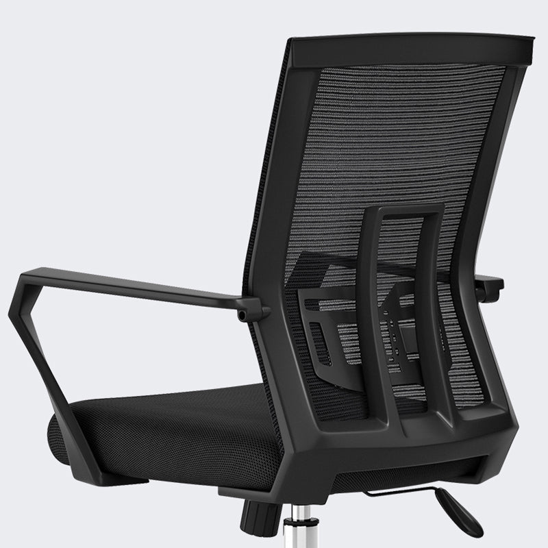 Fixed Arms Desk Chair Modern Swivel Chair with Breathable AirGrid