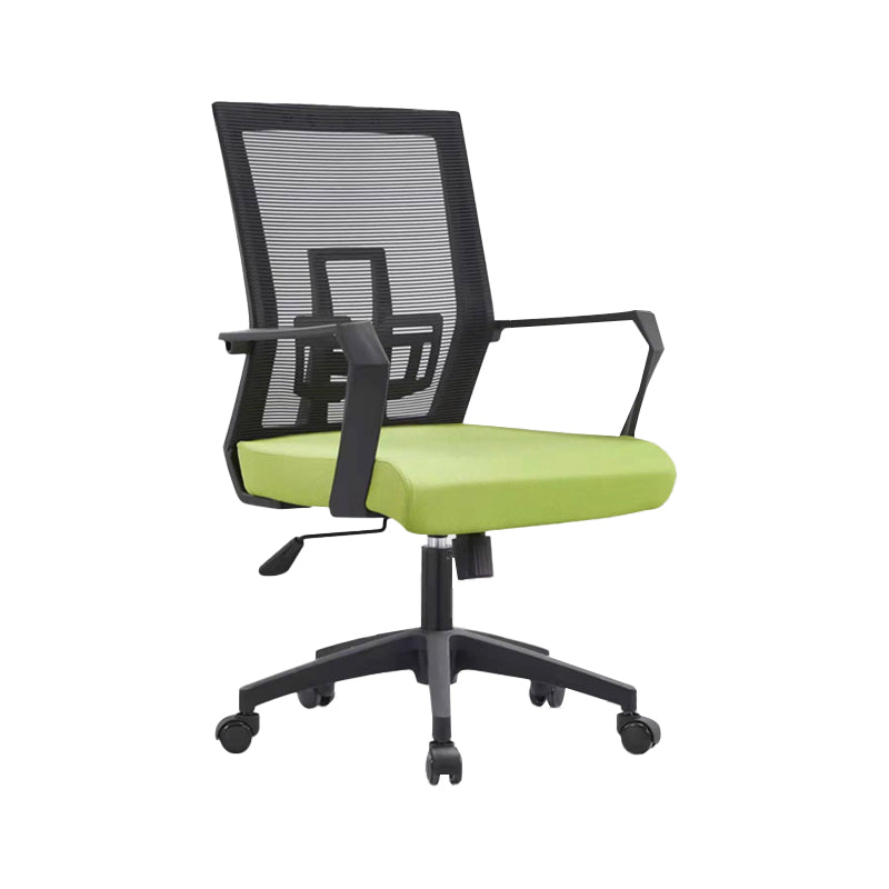 Fixed Arms Desk Chair Modern Swivel Chair with Breathable AirGrid