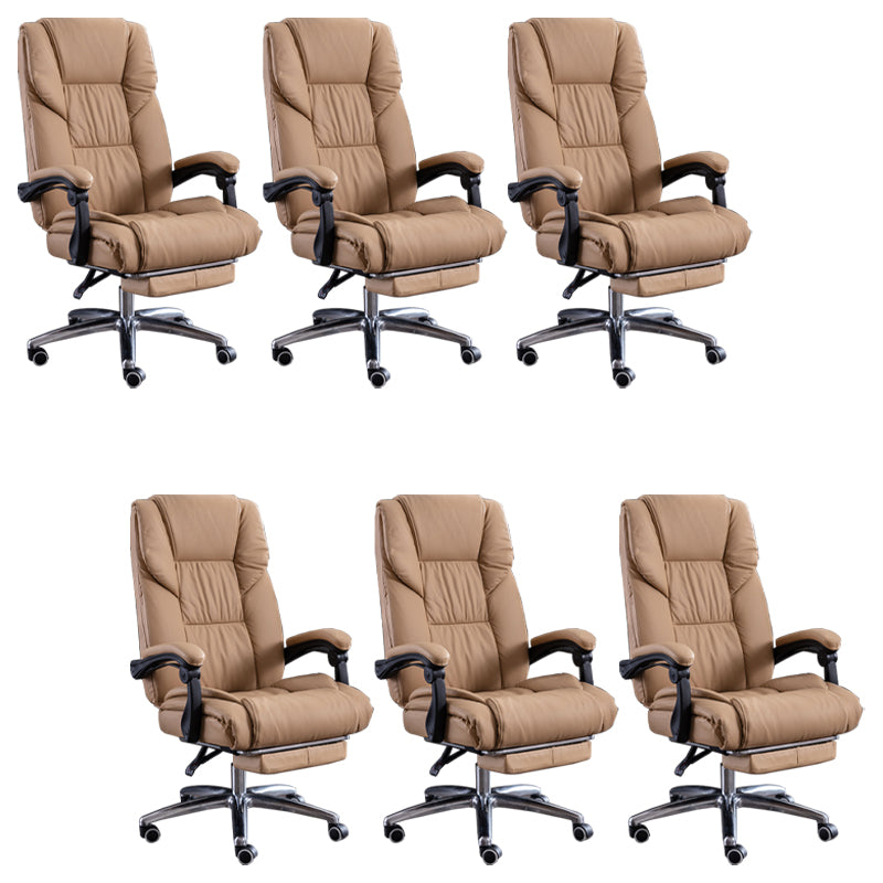 Removable Arms Desk Chair Modern No Distressing Leather Ergonomic Office Chair