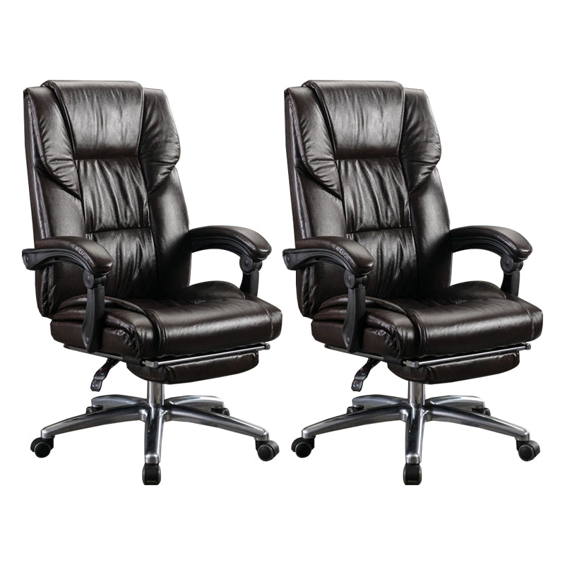 Removable Arms Desk Chair Modern No Distressing Leather Ergonomic Office Chair