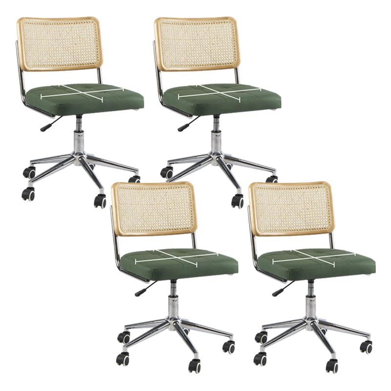 Modern Office Chair Leather Adjustable Seat Height Chair with Wheels