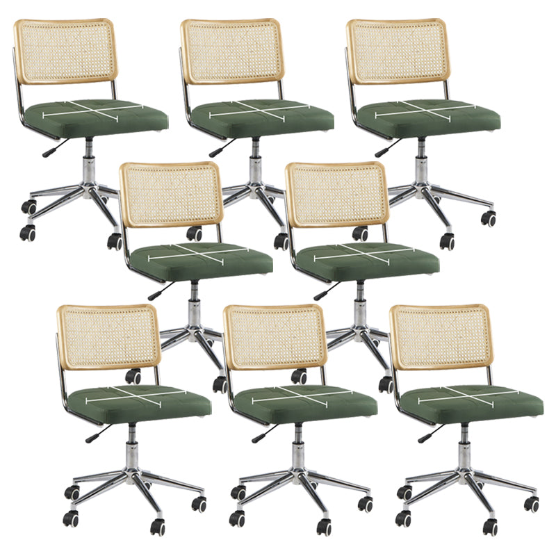 Modern Office Chair Leather Adjustable Seat Height Chair with Wheels