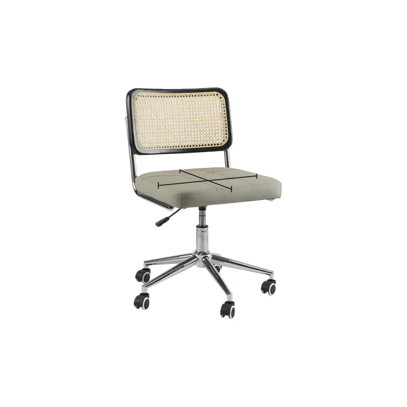 Modern Office Chair Leather Adjustable Seat Height Chair with Wheels