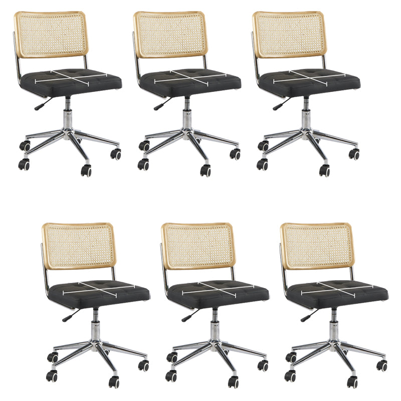 Modern Office Chair Leather Adjustable Seat Height Chair with Wheels