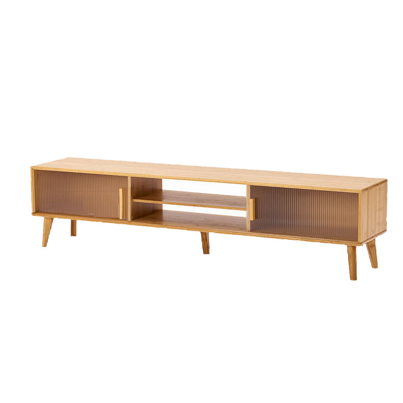 Scandinavian TV Stand Console Wooden Media Console TV Stand with Legs