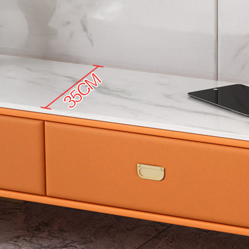 Glam TV Stand Console Stone Media Console TV Stand with Drawers