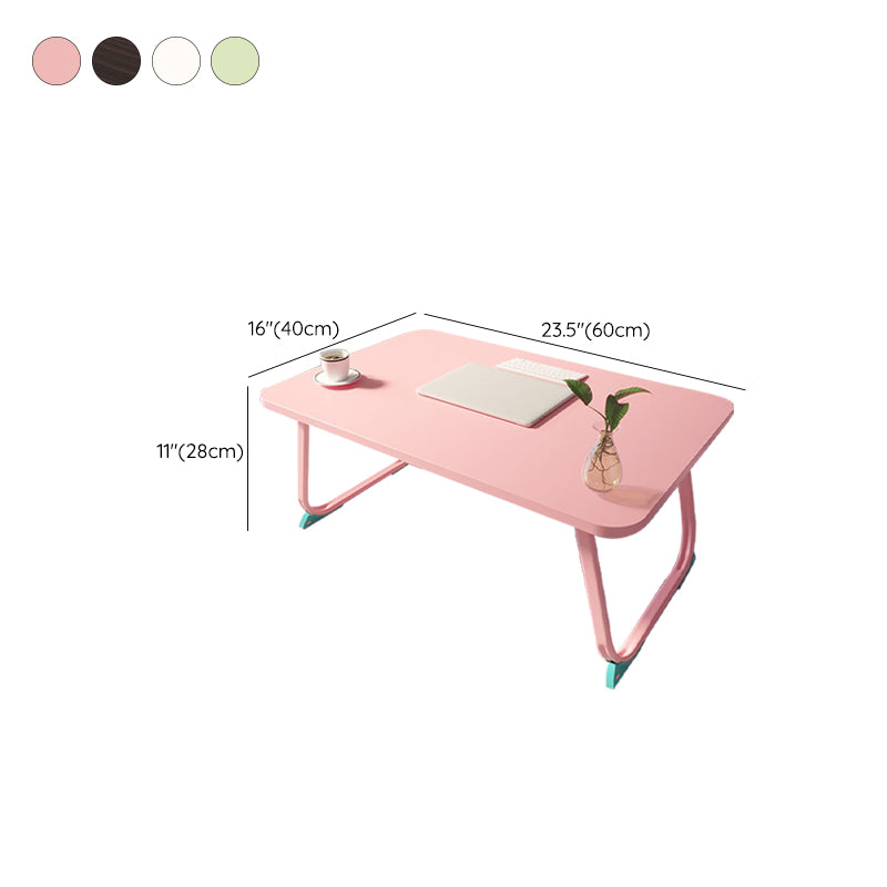 Folding Writing Desk Irregular Shape Task Desks with 2-Legs for Home