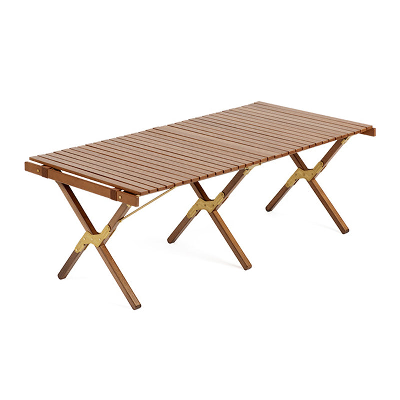 Solid Wood Removable Camping Table Modern Rectangle Camping Table