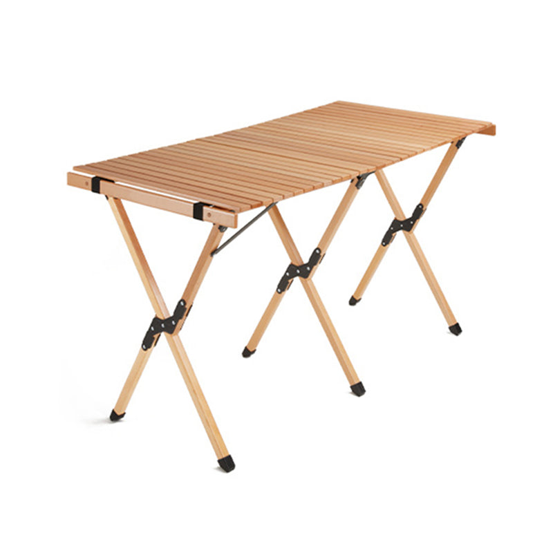 Solid Wood Removable Camping Table Modern Rectangle Camping Table