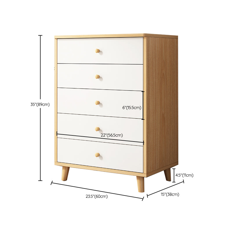 Modern Rectangle Storage Cabinet with Drawer Wooden Accent Cabinet
